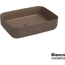 Bianco Punto Επικαθήμενος Νιπτήρας Μπάνιου Πορσελάνης 50x36cm Καφέ 508-34050-530
