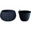 Prosperplast Splofy Bowl Γλάστρα Στρογγυλή Πλαστική Ανθρακί 37x21.8cm DKSP370-S433