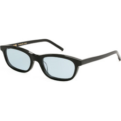 Kaleos MONTE3 Ανδρικά Γυαλιά Ηλίου Τετράγωνα Κοκάλινα Μαύρα με Μπλε Φακό