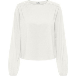 Lace Γυναικείο Χειμερινό Top Βαμβακερό με Στρας Λευκό 15359901