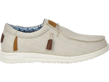 Berto Lucci Ανδρικά Μοκασίνια Boat Shoes Εκρού 90261-2162