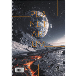 Salko Planetarium Σπιράλ Τετράδιο Ριγέ A4 120 Φύλλων 4 Θεμάτων Διάφορα Σχέδια 4809