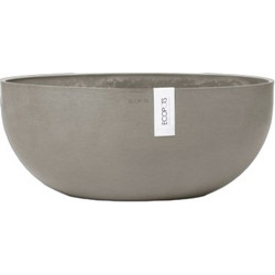 Ecopots Sofia Big 43 Γλάστρα Στρογγυλή Πλαστική Εκρού 40.5x17.5cm 31819-165