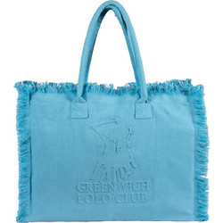 Greenwich Polo Club Essential Υφασμάτινη Τσάντα Θαλάσσης Ώμου Γαλάζια 35x45cm 5246