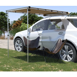 vidaXL Σκίαστρο Παραλίας Αυτοκινήτου Μπεζ 200x120x215cm 148133