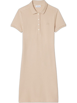 Lacoste Mini Καλοκαιρινό Καθημερινό Φόρεμα Μπεζ EF5473-X6F