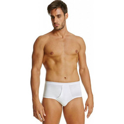 Palco Ανδρικά Σλιπ Βαμβακερά με Άνοιγμα Λευκά 2Pack 6/005