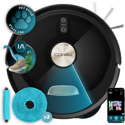 Cecotec Conga M100 X-Treme Σκούπα Ρομπότ για Σκούπισμα & Σφουγγάρισμα με Χαρτογράφηση και Wi-Fi