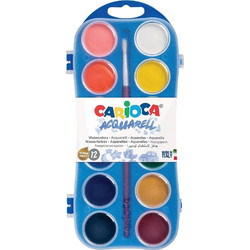 Carioca Σετ Νερομπογιές με Πινέλο 12 Χρώματα 42400
