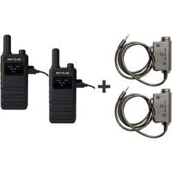 Retevis B63S Duo + 2x M51-B63S Black