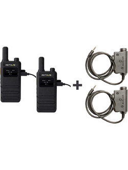 Retevis B63S Duo + 2x M51-B63S Black