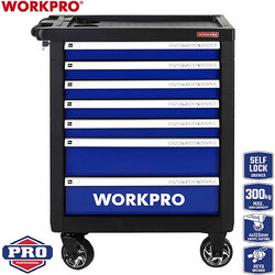 WORKPRO Τροχήλατος Εργαλειοφόρος Μεταλλικός με 7 Συρτάρια 77x48x98cm WP285002