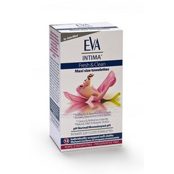 InterMed Eva Intima Fresh & Clean Μαντηλάκια Ευαίσθητης Περιοχής 12τμχ