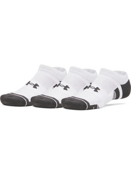 Under Armour Performance Ανδρικές Κάλτσες Κοντές με Σχέδια Λευκές 3Pack 6015137-100
