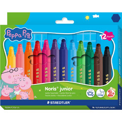 Staedtler Noris Junior Peppa Pig Μαρκαδόροι Ζωγραφικής Σετ 12 Χρώματα
