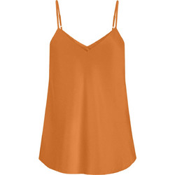 Celestino Γυναικείο Καλοκαιρινό Lingerie Top Σατέν Πορτοκαλί WU8011.4177
