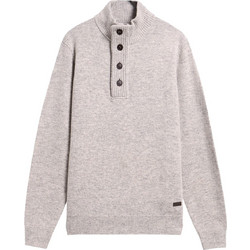 Barbour Ανδρικό Πουλόβερ με Κουμπιά Μπεζ MKN0585-GY31