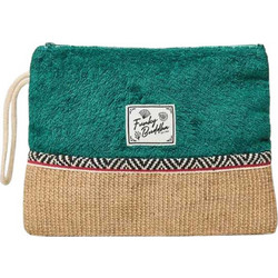 Funky Buddha FBL013-160-10 Γυναικείο Νεσεσέρ Παραλίας 32x23cm Πράσινο