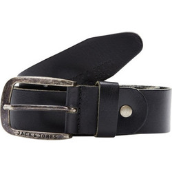 Jack & Jones Paul Ανδρική Ζώνη Δερμάτινη Μαύρη 12111286