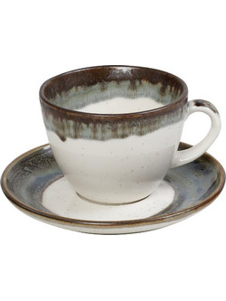 Espiel Reactive Green Essentials Φλιτζάνι Cappuccino Πορσελάνης Μπεζ 350ml OWP103K6