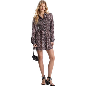 Michael Kors Mini Καλοκαιρινό Καθημερινό Φόρεμα Floral Σεμιζιέ Μαύρο MS582V1H81-669 Michael Kors Mini Καλοκαιρινό Καθημερινό Φόρεμα Floral Σεμιζιέ Μαύρο MS582V1H81-669