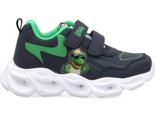 Adam's Brainrot Παιδικά Sneakers με Φωτάκια Navy Μπλε Πράσινα SK330-SF120
