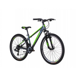 Carrera Junior 2026 Παιδικό Mountain Bike 24" Αλουμινίου με 7 Ταχύτητες Ανθρακί Πράσινο