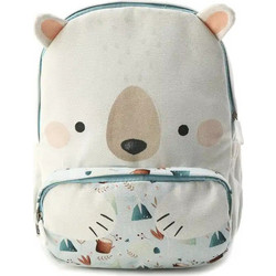Sassi Munchy The Bear Σχολική Τσάντα Πλάτης Νηπιαγωγείου Μπεζ BP2164