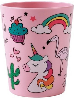 iTotal Ποτήρι Νερού Πλαστικό Unicorn Ροζ 200ml 139005308