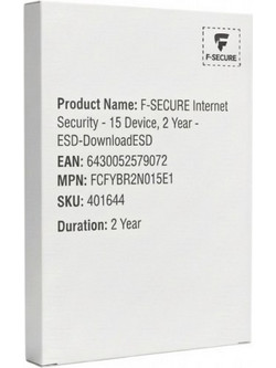F-SECURE Internet Security για 15 Συσκευές και 2 Έτη Χρήσης (Ηλεκτρονική Άδεια)
