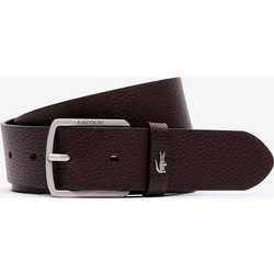 Lacoste Ανδρική Ζώνη Δερμάτινη Σοκολατί 3RC4090-028