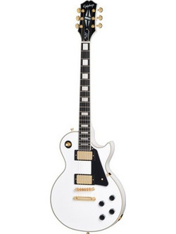 Epiphone Les Paul Custom Ηλεκτρική Κιθάρα Single Cut με Μαγνήτες HH & Ταστιέρα Ebony Alpine White