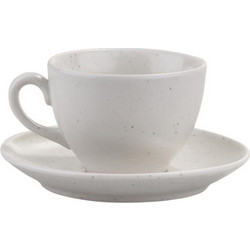Kutahya Moderna Σετ Φλιτζάνια Espresso Cappuccino & Τσαγιού Πορσελάνης Λευκά 200ml 6τμχ KXLMCT720161