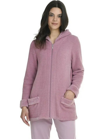 Primavera Γυναικεία Ρόμπα Χειμωνιάτικη Fleece Ροζ T224