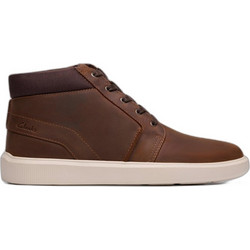 Clarks Brodin Mid Ανδρικά Μποτάκια Δερμάτινα Καφέ 26185511