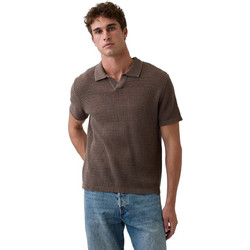 Gap Ανδρική Μπλούζα Polo Κοντομάνικη Καφέ 889775000