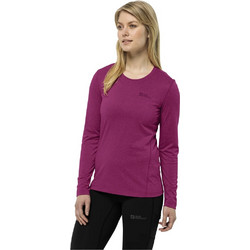 Jack Wolfskin Γυναικείο Αθλητικό T-Shirt Ισοθερμικό Μπορντό 1808961-2318