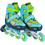 Byox Rolox Inline Αυξομειούμενα Rollers Παιδικά Πράσινα Γαλάζια