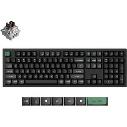Keychron K10 Ultra 8K Ασύρματο Μηχανικό Gaming Πληκτρολόγιο με Keychron Apex Brown Διακόπτες RGB Black