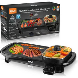Raf R5303 Ηλεκτρική Ψησταριά Πλάκας 1500W με Ρυθμιζόμενο Θερμοστάτη cm 1500W