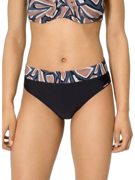 Ysabel Mora Ψηλόμεσο Bikini Slip Μαύρο Ταμπά 83305