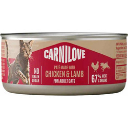 Carnilove Adult Grain Free Pate with Chicken & Lamb 100gr
