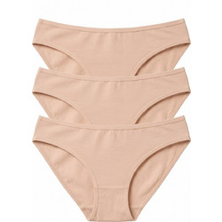 Namaldi Βαμβακερά Γυναικεία Slip Μπεζ 3Pack 299