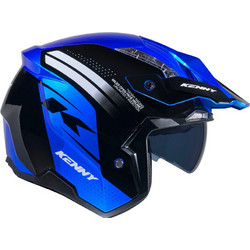 Kenny Miles Graphic Blue Κράνος Μηχανής Jet 1100gr