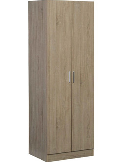 Possina Δίφυλλη Ντουλάπα Ρούχων Wilson Φυσικό Χρώμα 60x45x180cm 162777829