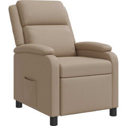 vidaXL Πολυθρόνα Relax Ανακλινόμενη Δερματίνη Καφέ 42034847