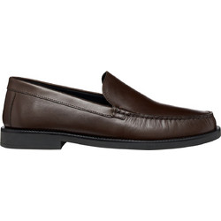 Geox Recanati Ανδρικά Μοκασίνια Loafers Δερμάτινα Καφέ U65HVA00043C6010