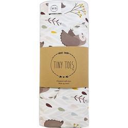 Tiny Toes Owl Κάλυμμα Αλλαξιέρας Μωρού 80x60cm Λευκό