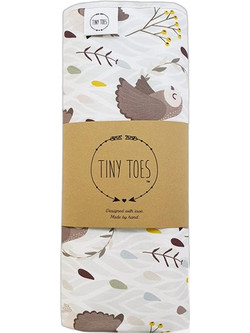 Tiny Toes Owl Κάλυμμα Αλλαξιέρας Μωρού 80x60cm Λευκό