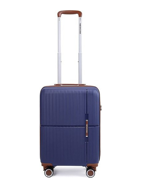 Newcom N1596 Βαλίτσα Καμπίνας 56x37x22cm με 4 Ρόδες Μπλε